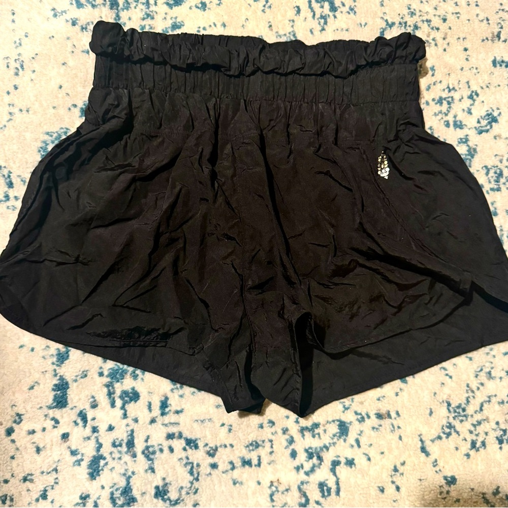 Free People -The Way Home- Women’s High-Waist Black Shorts -Medium NWOT